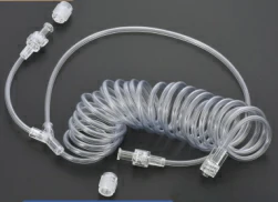 Y-Type Connecting Tube Set (Male Luer + Two Female Check Valves) — Medical Tubing and Extension Tubes from Baixin Bio